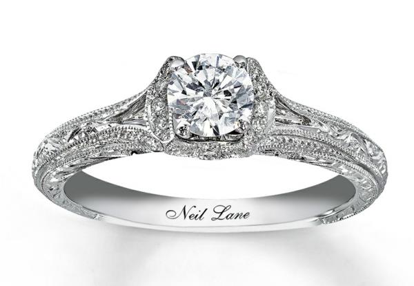 טבעת אירוסין יפה כסף ניל ליין טבעת הצעת נישואין