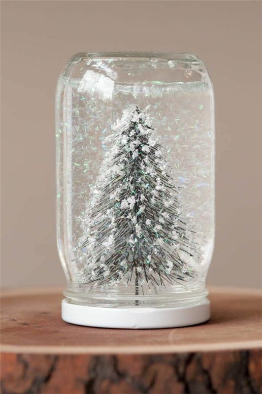 מתנות תוצרת בית זכוכית שלג גלובוס טינקר שלג אשוח