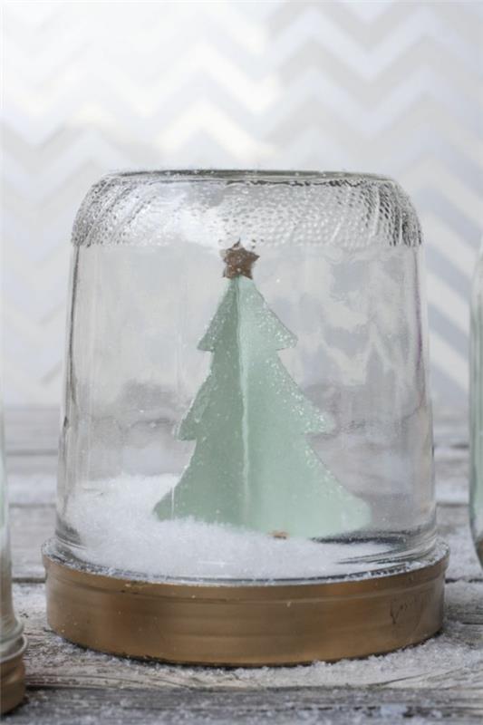 מתנות תוצרת בית עץ שלג קרטון טינקר שלג