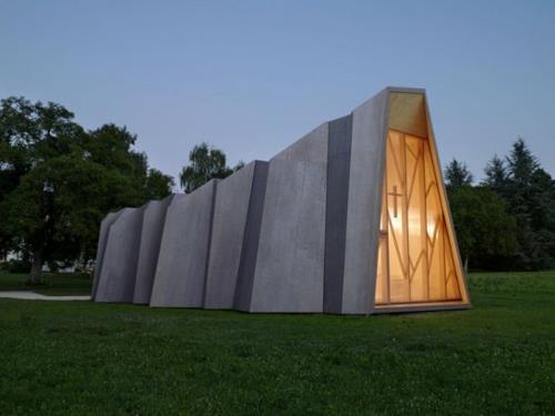 עיצובים בניינים מרהיבים של תאורת אוריגמי