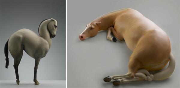 סוסים בעלי חיים פסלים רעיונות אמנים אדמה