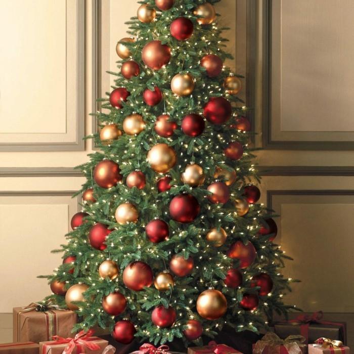 עץ חג המולד לקשט רעיונות דקו קישוטי חג המולד אדום זהב