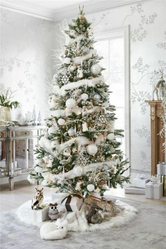 עץ חג המולד לקשט רעיונות דקו קישוטי חג המולד שלג