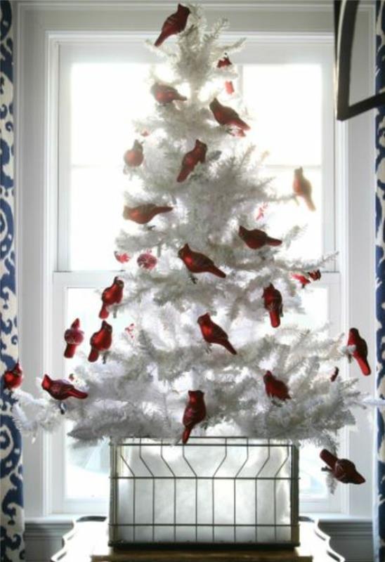 עץ אשוח לקשט רעיונות קישוטי חג המולד ציפורים