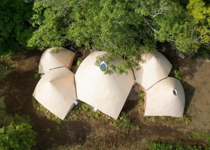 אוהל tipi holzhauser בטון okohaus בתים מודרניים