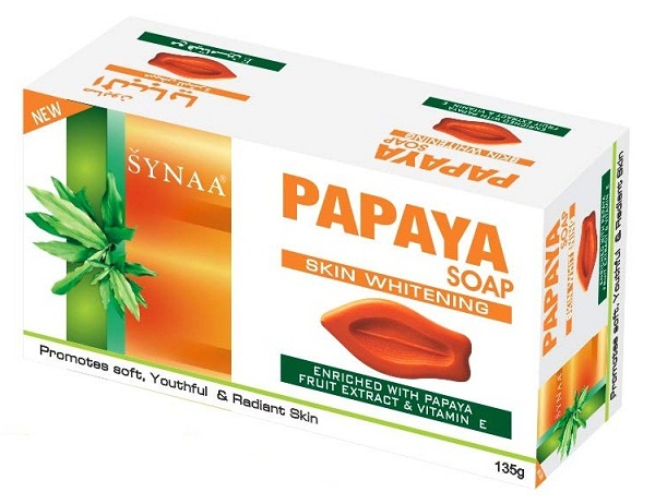 Sapone sbiancante per la pelle alle erbe di Synaa Papaya