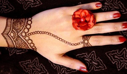 Bracciale con anello Mehndi Design