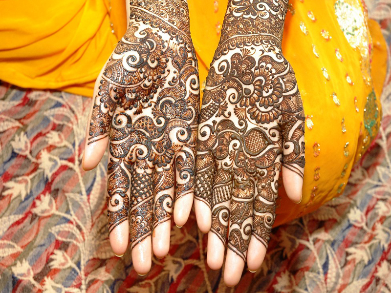 Diseños bengalí Mehndi para bodas