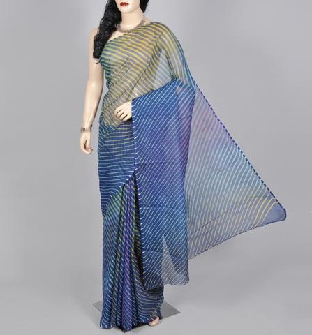 El diseñador sari índigo