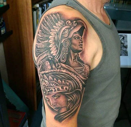 Los mejores diseños de tatuajes aztecas 7