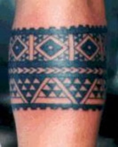 Diseño De Bandas De Tatuaje Azteca