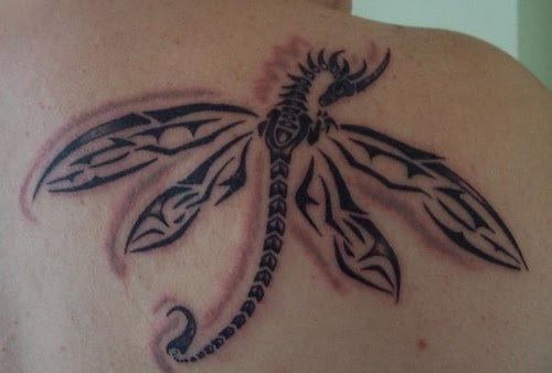Tatuaggio Tribale Libellula