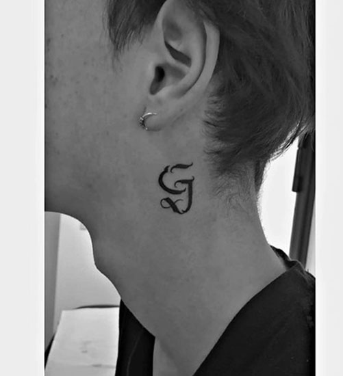 Significato del tatuaggio con lettera magnetica G
