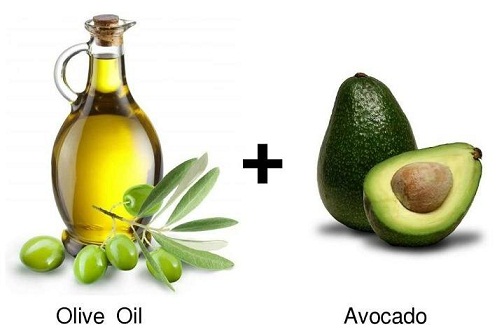 Maschera viso all'olio d'oliva e avocado