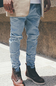 Progettare jeans strappati