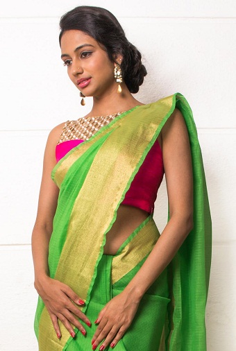 Blusa de diseñador para saris Pattu (editado) 7