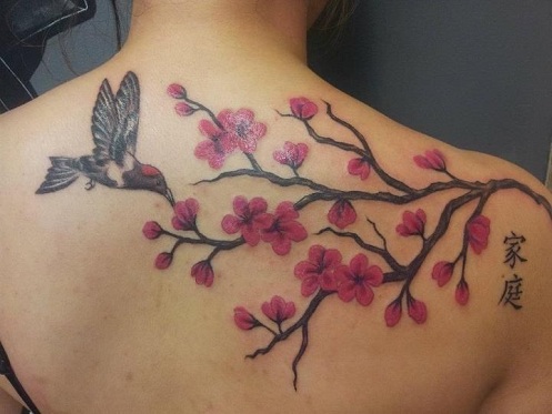 Tatuaggio Ciliegia Rosa