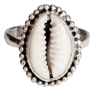 concha-joyas-diseños-anillo-hecho-de-cauri