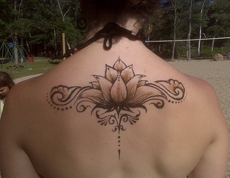 Spalla Henna Designs-loto in spalla