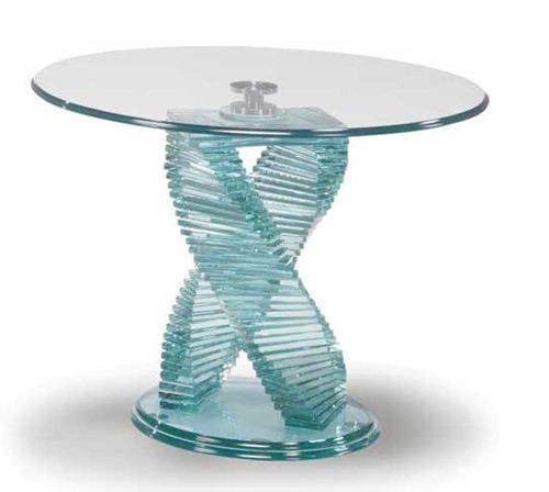 עיצובים רהיטים שקופים משולחן זכוכית