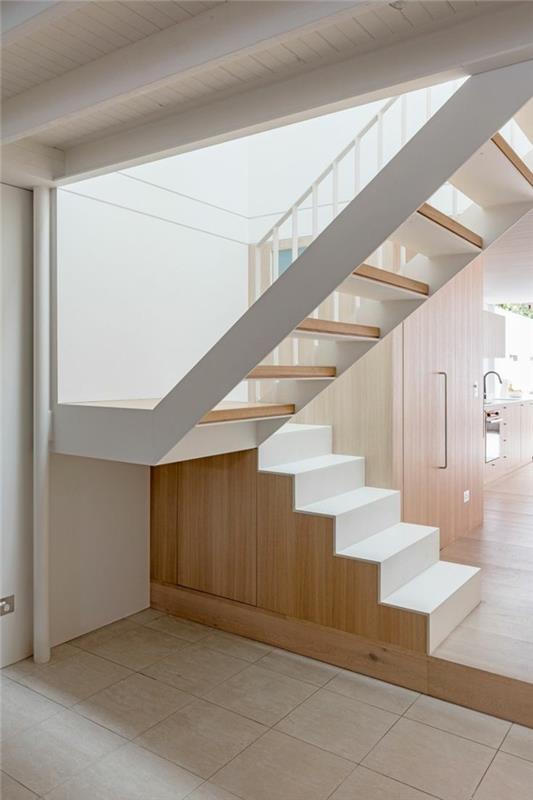 עיצוב מדרגות מדרגות צפות עתידניות