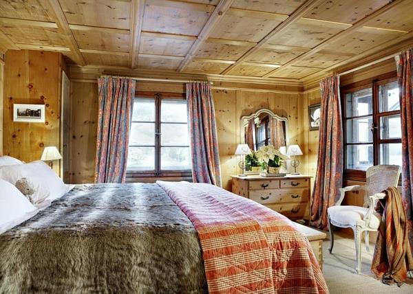 דירות נופש עיצוב חדרי שינה בהרי האלפים השוויצריים