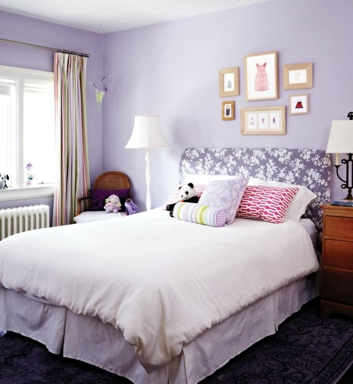 צבעי קיר לבנדר בנימין מור בחדר השינה