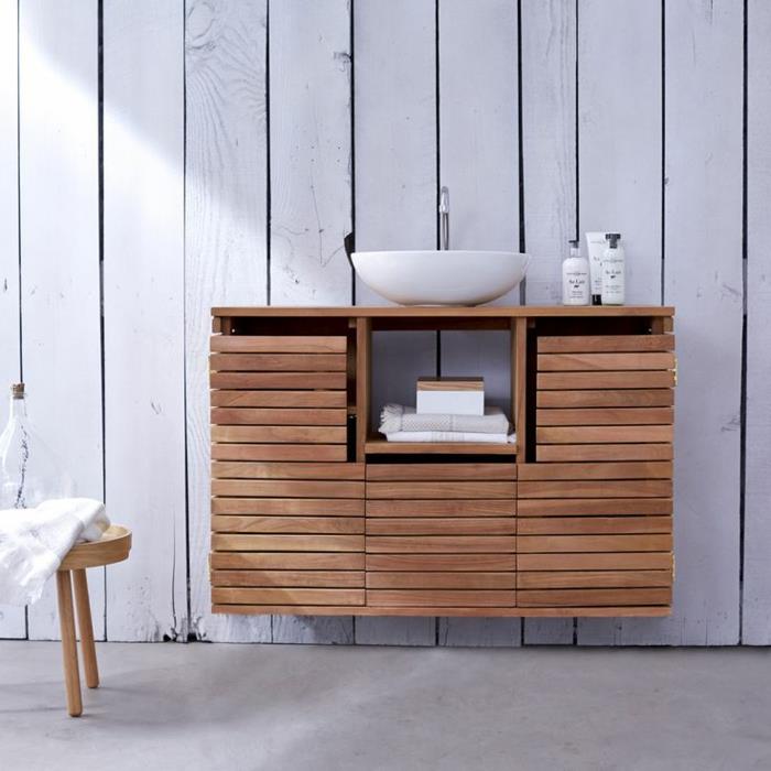 יהירות עץ רעיונות אמבטיה מודרניים ריהוט עץ
