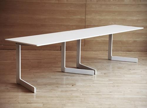 עיצוב שולחן מתקפל לבן מרחיב את פני השטח