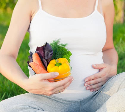 Aumento di peso durante la gravidanza-verdure