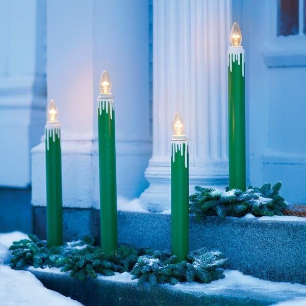 נרות חג המולד רעיונות לקישוט כחול