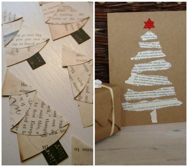כרטיסי חג המולד מהודרים עושים עץ אשוח