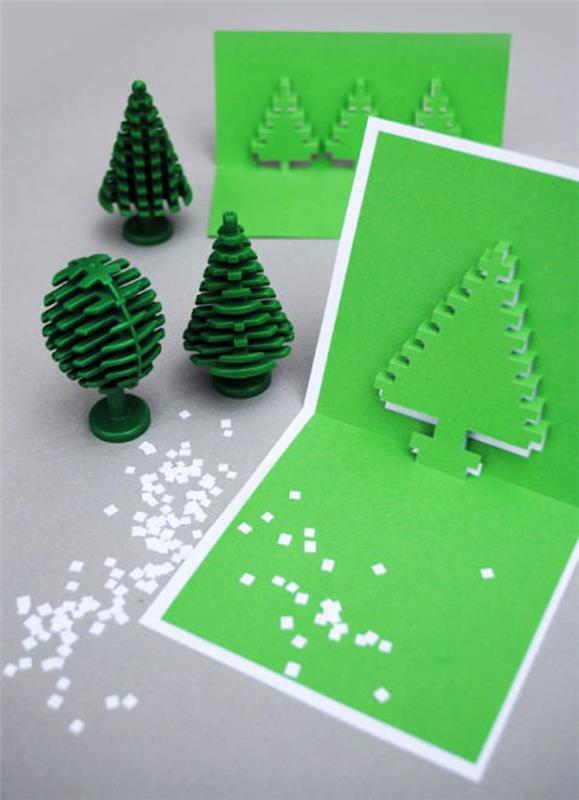 טינקר כרטיסי חג המולד ירוקים שונים