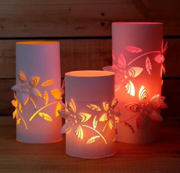צור משלך רוח אור פרח נייר אור פרחים רעיונות DIY יצירתיים